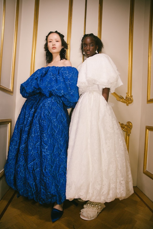 Backstage at the AW20 Simone Rocha fashion show LFW 25