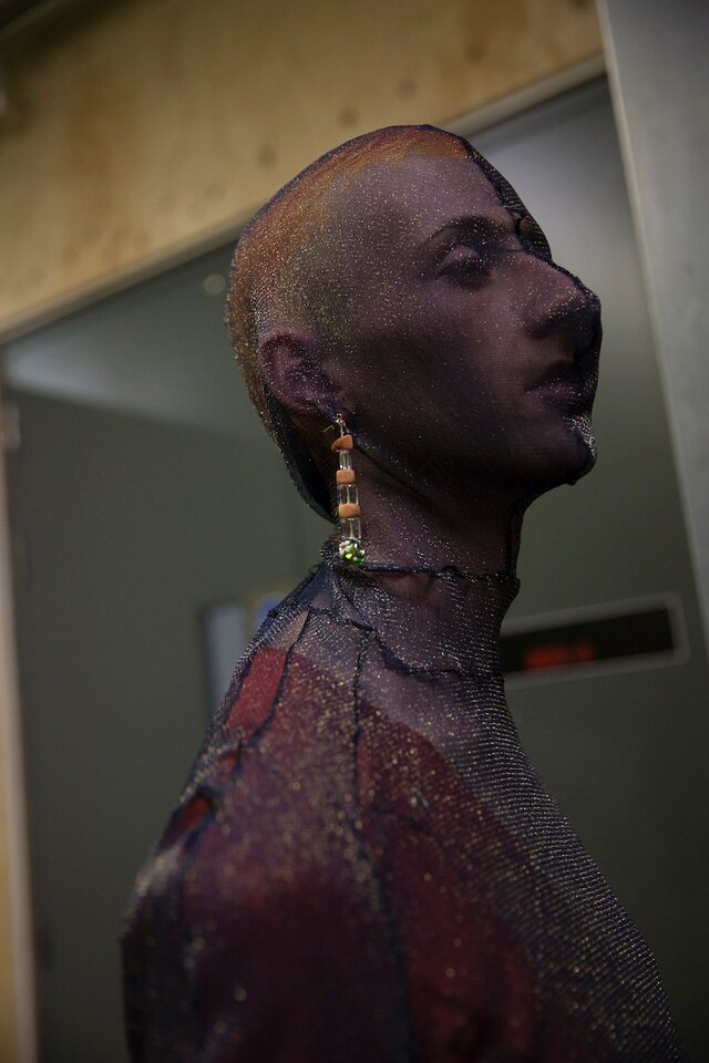 Backstage at the AW20 Central Saint Martins MA fashion show 27