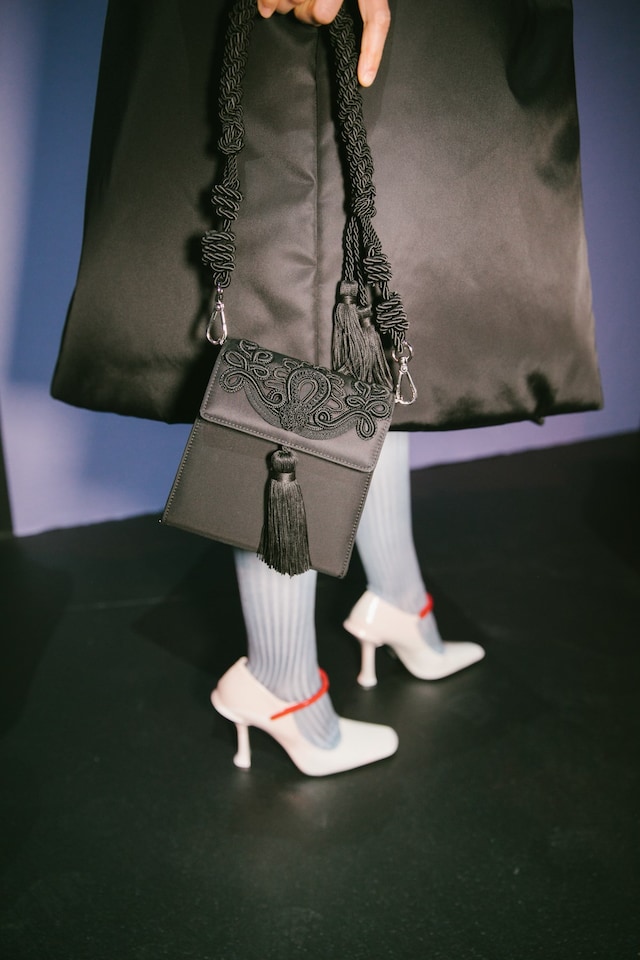 Backstage at the Prada AW20 fashion show 9 8