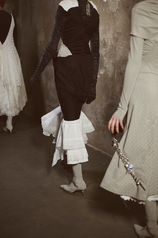Backstage at the AW20 Marine Serre fashion show 3 2
