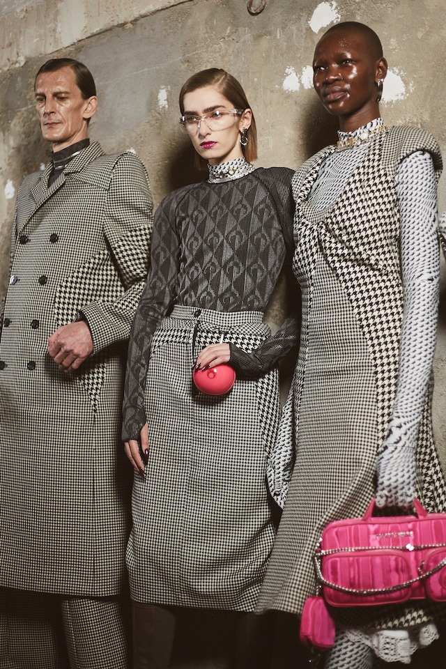Backstage at the AW20 Marine Serre fashion show 8 7