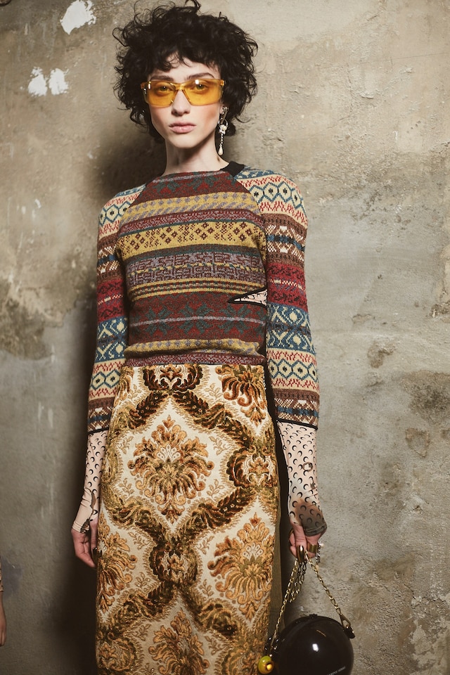 Backstage at the AW20 Marine Serre fashion show 11 10