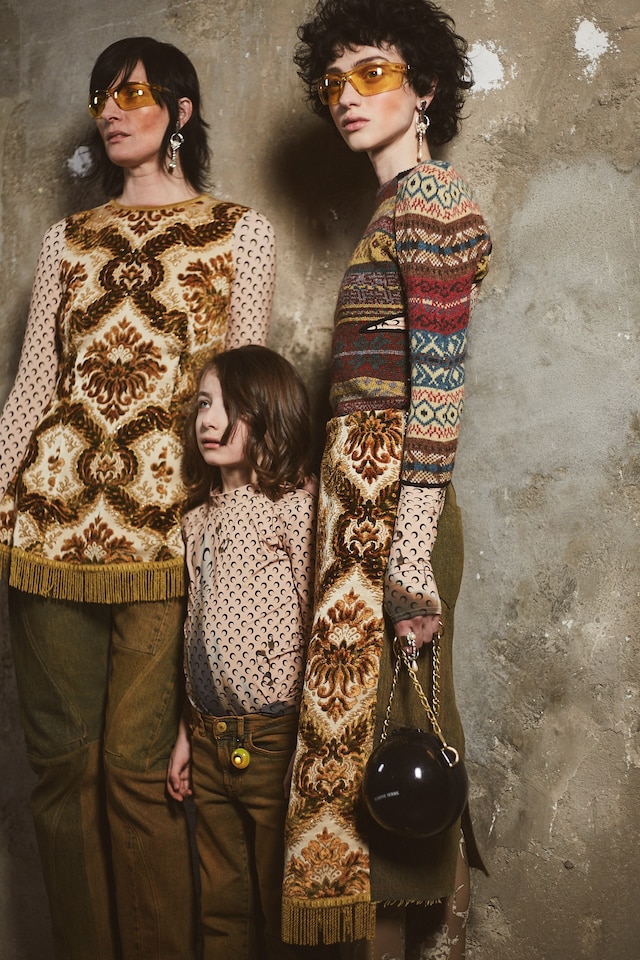 Backstage at the AW20 Marine Serre fashion show 12 11