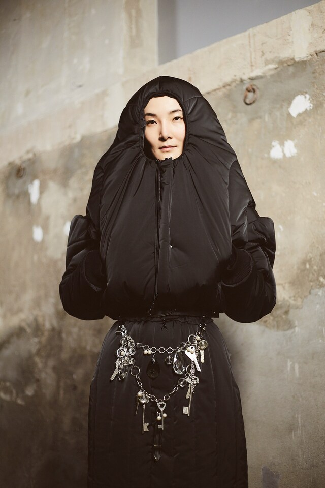 Backstage at the AW20 Marine Serre fashion show 14 13
