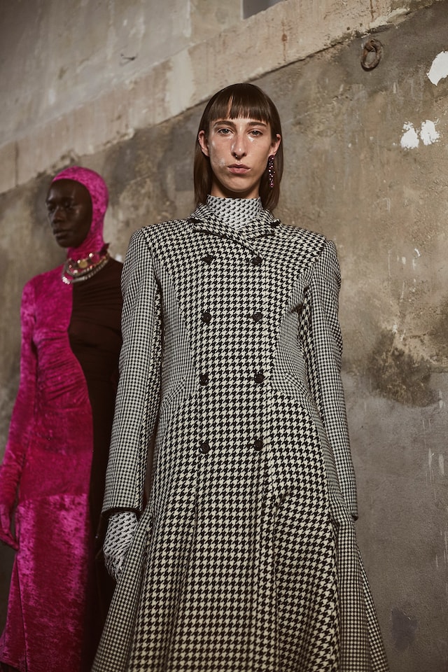 Backstage at the AW20 Marine Serre fashion show 25 24
