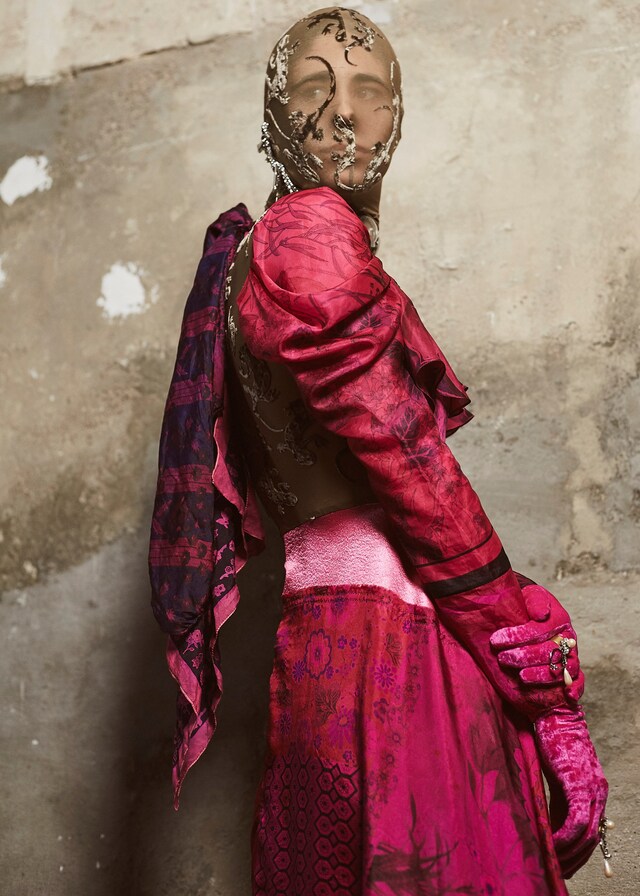 Backstage at the AW20 Marine Serre fashion show 27 26