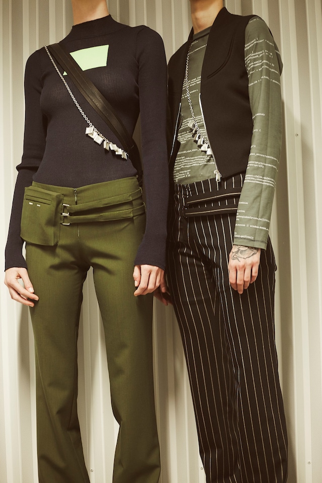 Backstage at the AW20 Coperni fashion show womenswear pfw 4 3