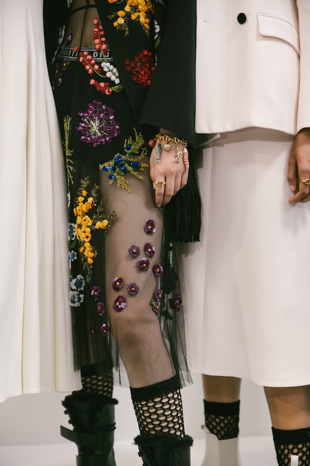 Backstage at the AW20 Dior fashion show 9 8
