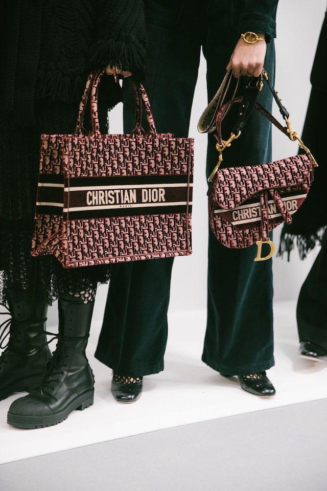 Backstage at the AW20 Dior fashion show 10 9