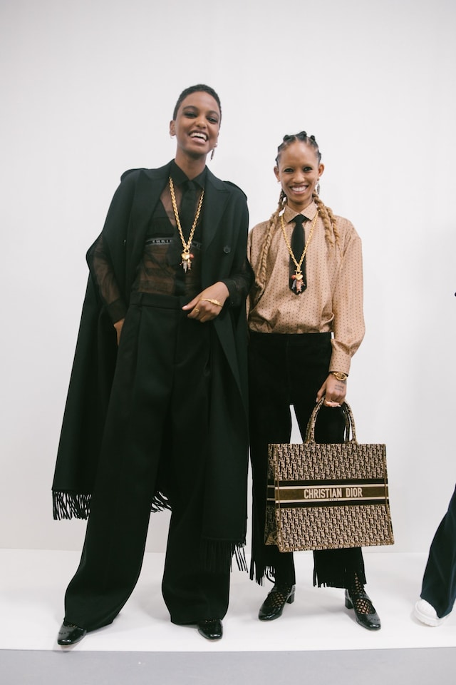 Backstage at the AW20 Dior fashion show adesuwa 11 10