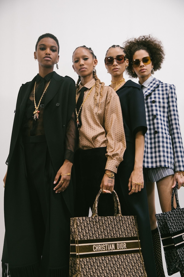 Backstage at the AW20 Dior fashion show adesuwa 12 11
