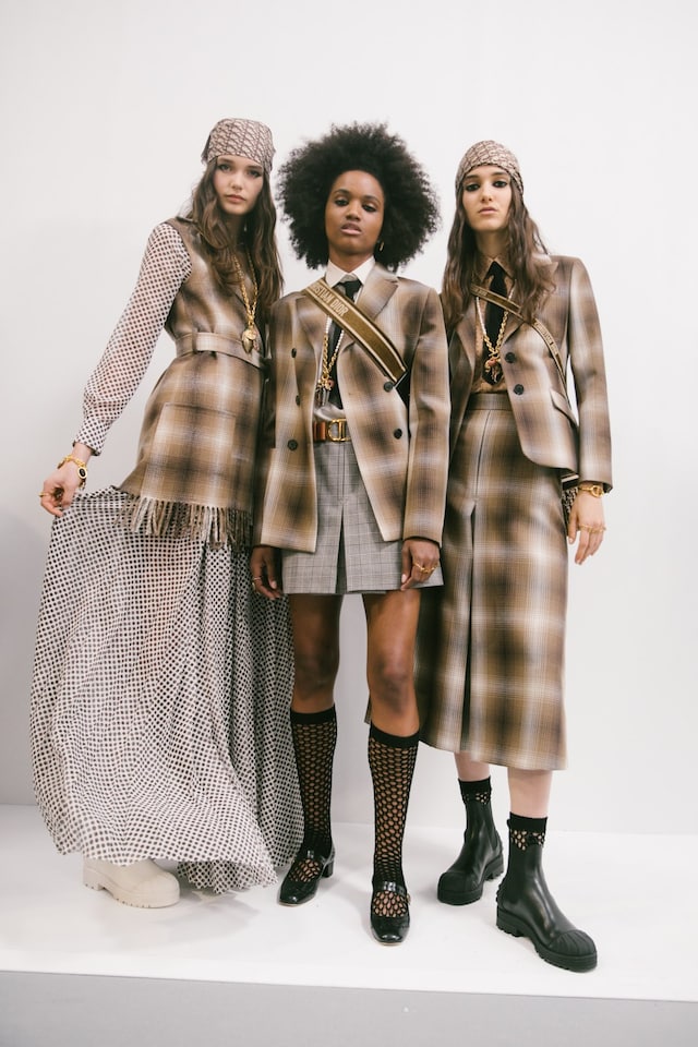Backstage at the AW20 Dior fashion show 18 17