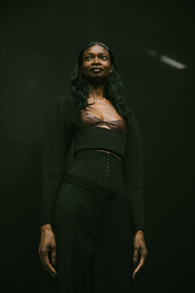 Backstage at the AW20 Mugler fashion show 3 2