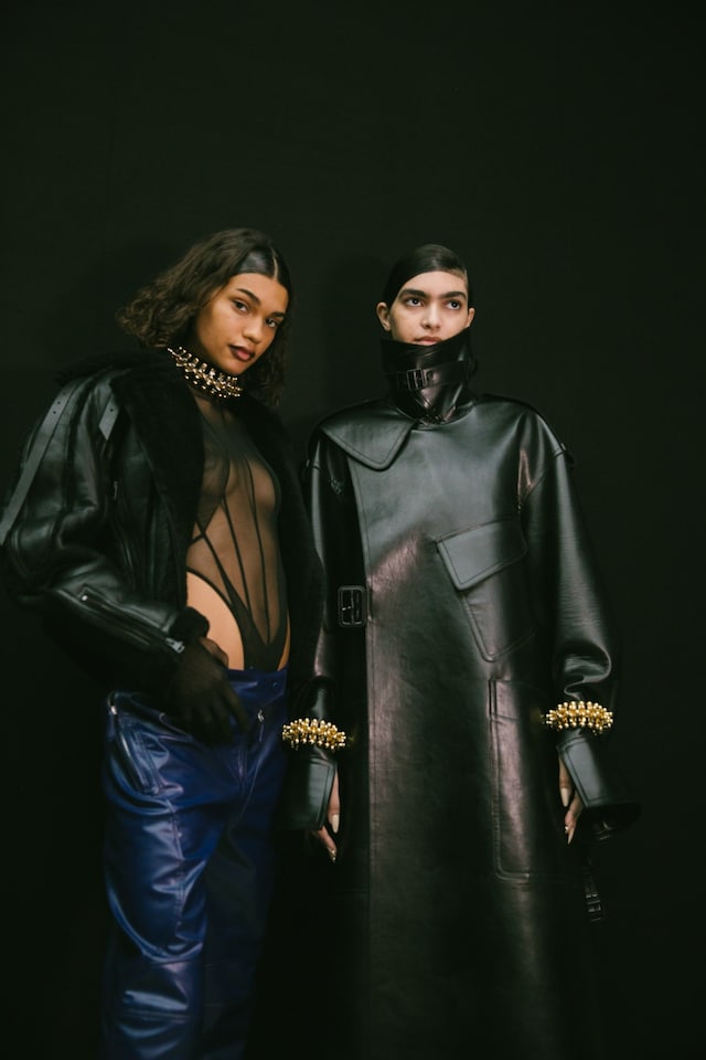 Backstage at the AW20 Mugler fashion show 10 9