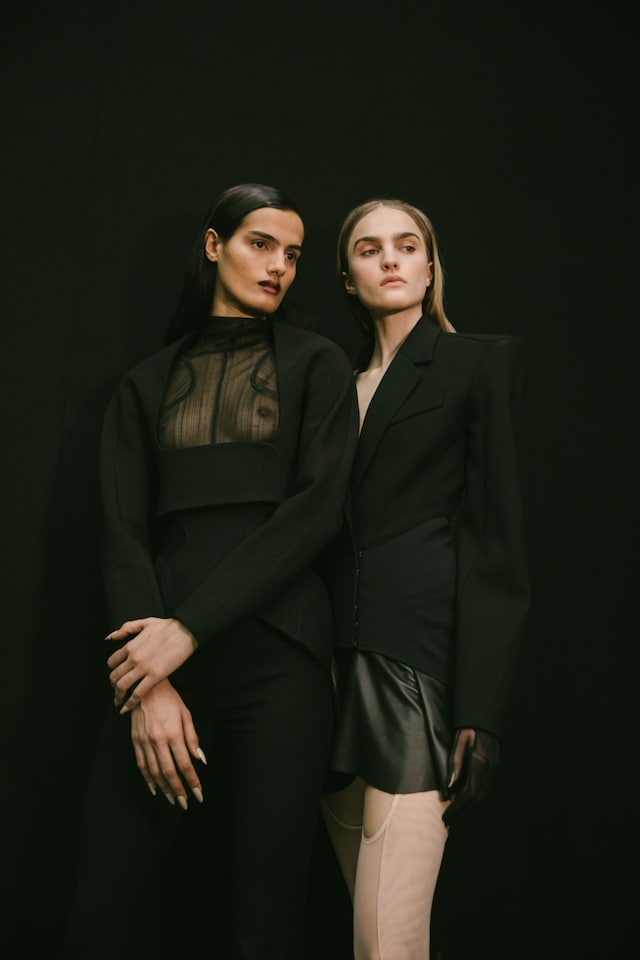 Backstage at the AW20 Mugler fashion show 11 10
