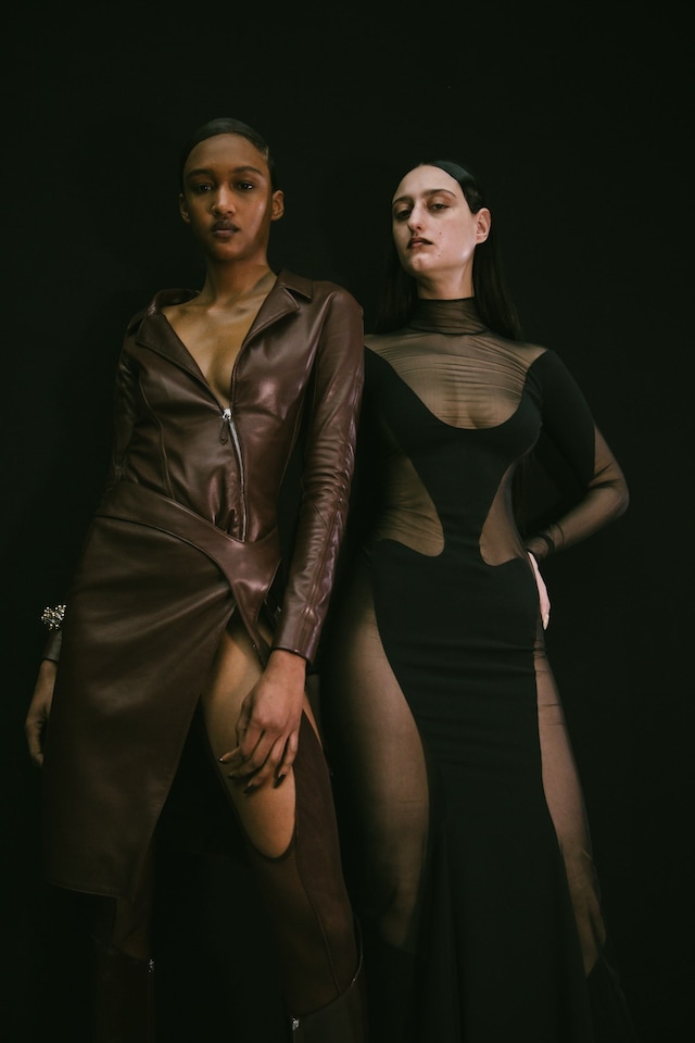 Backstage at the AW20 Mugler fashion show 16 15
