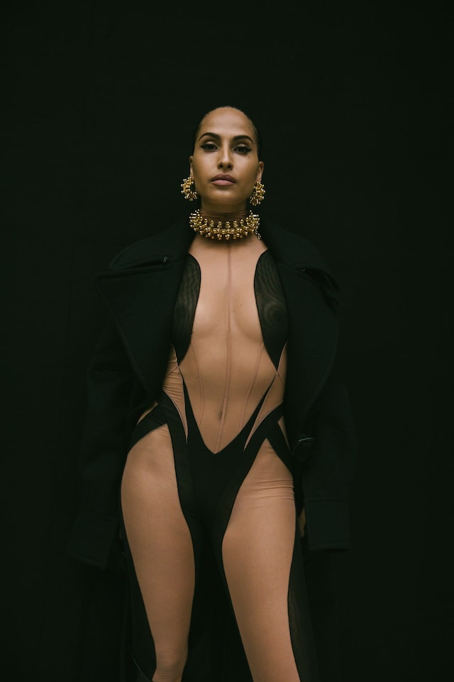 Backstage at the AW20 Mugler fashion show 20 19