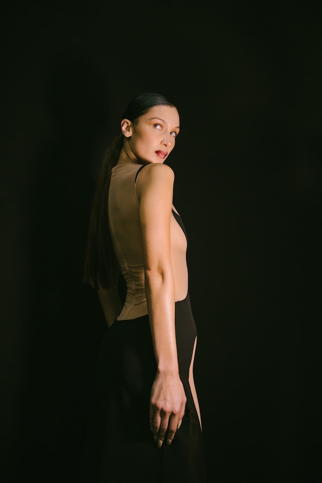 Backstage at the AW20 Mugler fashion show Bella Hadid 2 1