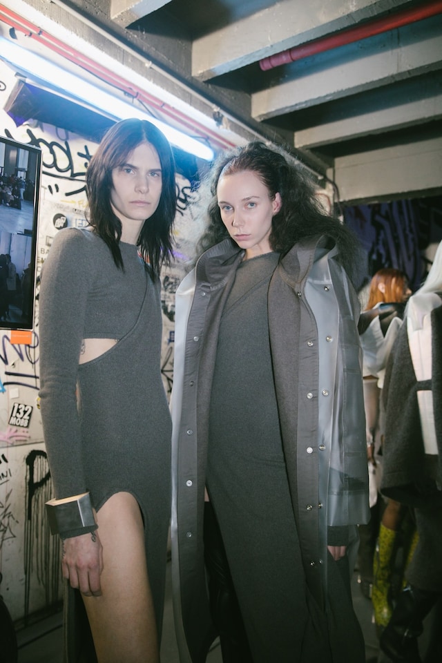Backstage at the AW20 Rick Owens fashion show 17 16