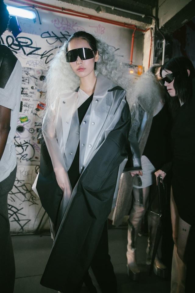 Backstage at the AW20 Rick Owens fashion show 20 19