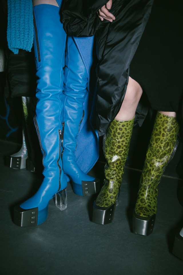 Backstage at the AW20 Rick Owens fashion show 22 21