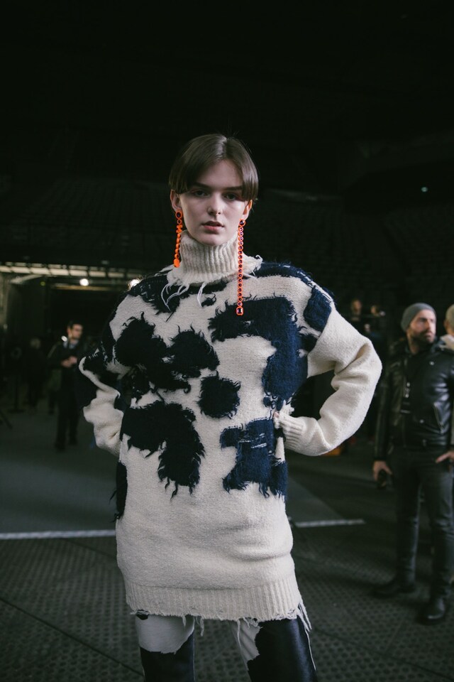 Backstage at the Off-White AW20 fashion show 8 7