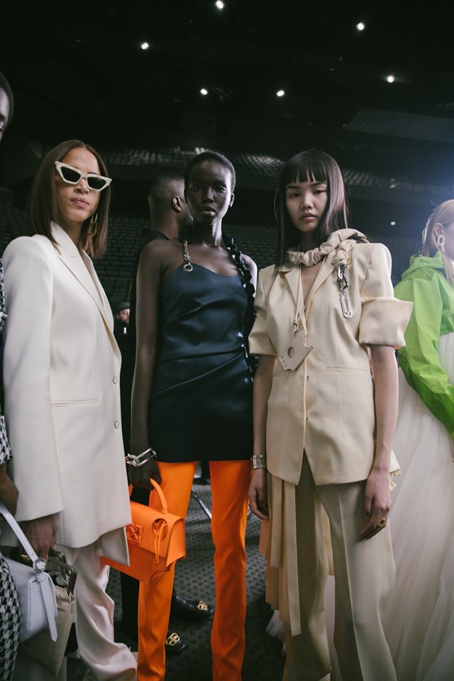 Backstage at the Off-White AW20 fashion show | Dazed