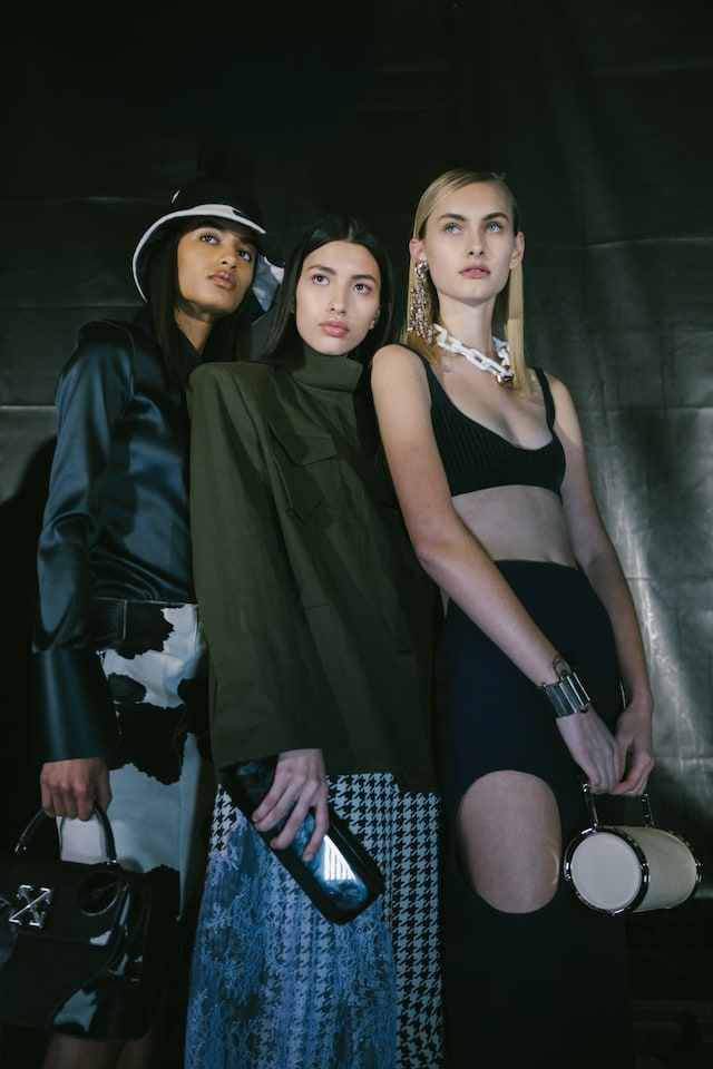 Backstage at the Off-White AW20 fashion show 16 15