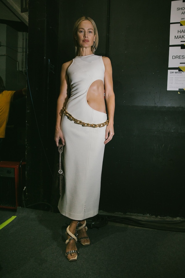 Backstage at the Off-White AW20 fashion show 22 21