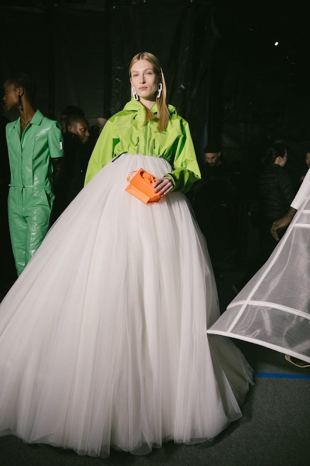 Backstage at the Off-White AW20 fashion show 25 24