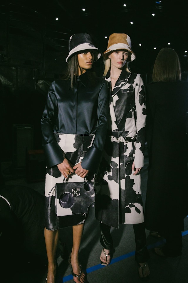 Backstage at the Off-White AW20 fashion show 28 27