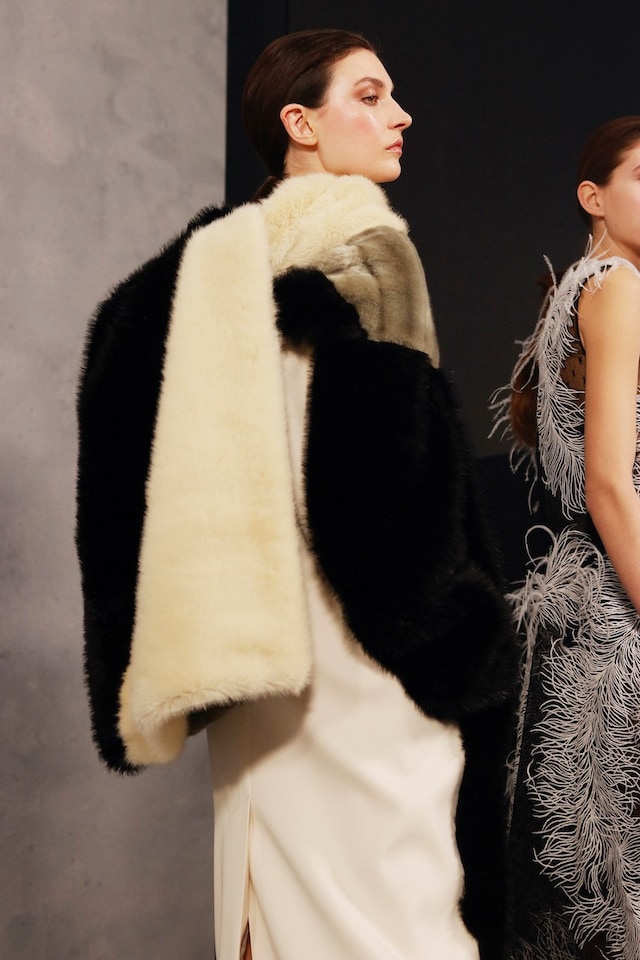 Backstage at the AW20 Givenchy fashion show 10 9