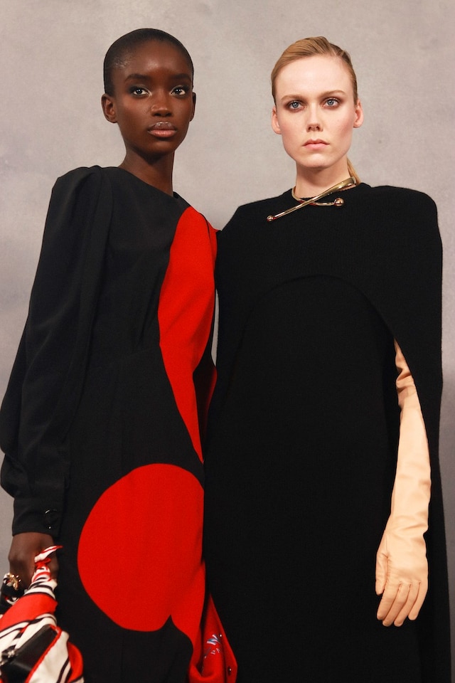 Backstage at the AW20 Givenchy fashion show 15 14