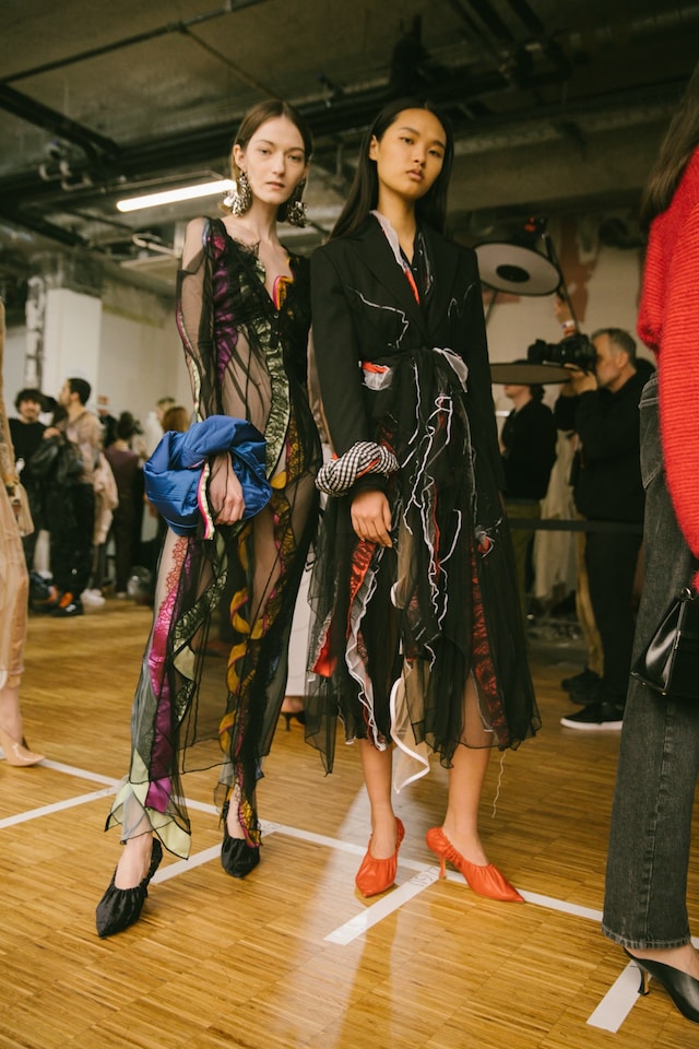 Backstage at the AW20 Y/Project fashion show 20 19
