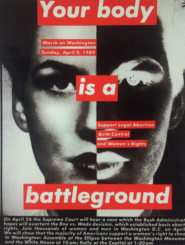 Barbara Kruger, Untitled_(Your_body_is_a_battlegro