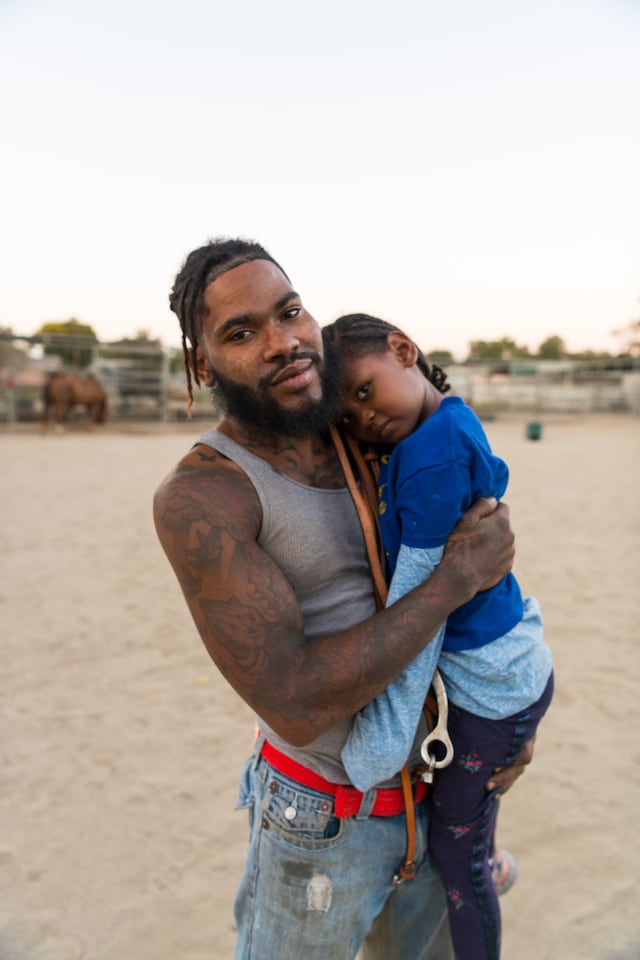 Keenan Abercrombia poses with stepdaughter 24
