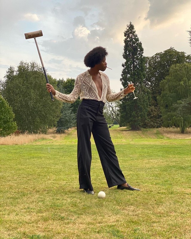 Jeremy O. Harris’s croquet outfit