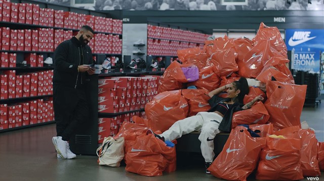 Drake unveils new video, shot at Nike HQ