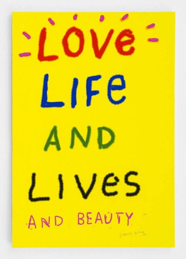 David Hockney, ‘Love Life and Lives and Beauty’ (2020)