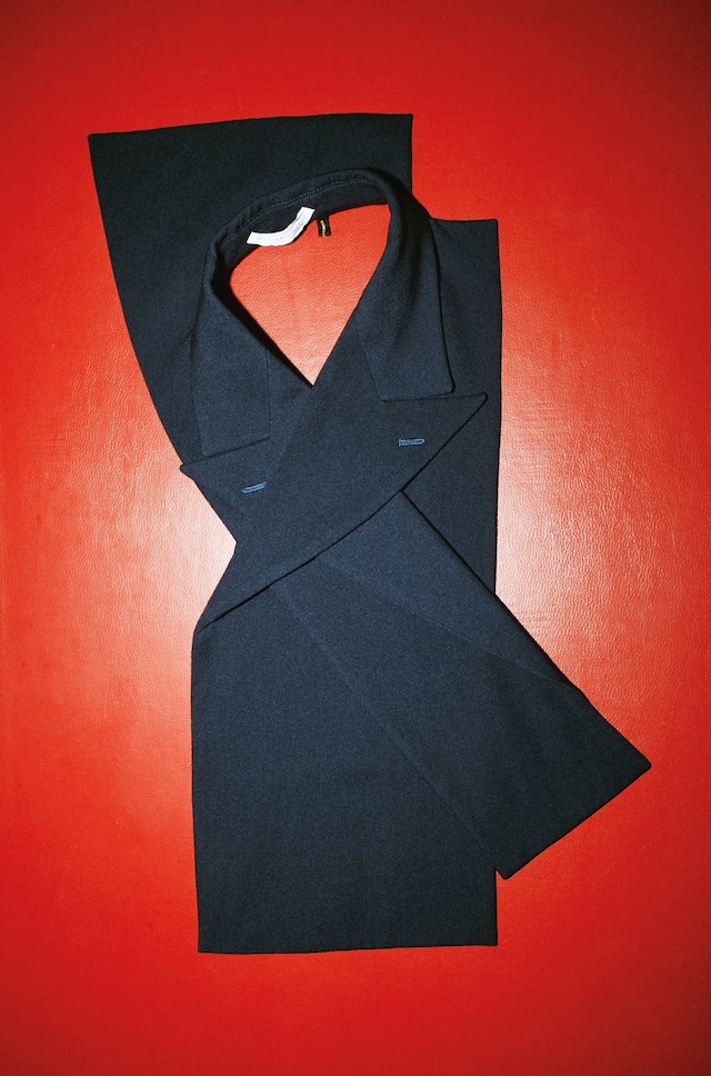 Comme des Gar&#231;ons navy cutout waistcoat ca.1986 8