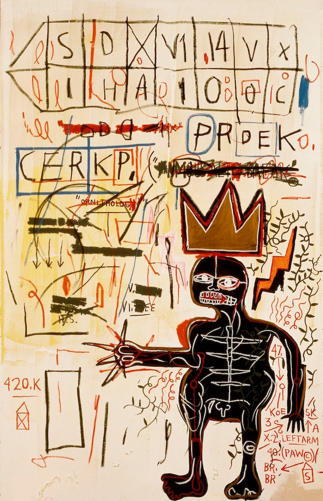 Jean-Michel Basquiat, “With Strings Two” (1983) 2