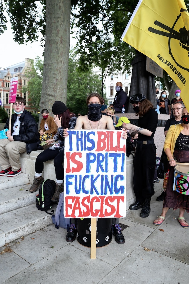London Kill the Bill emergency protest 10 14