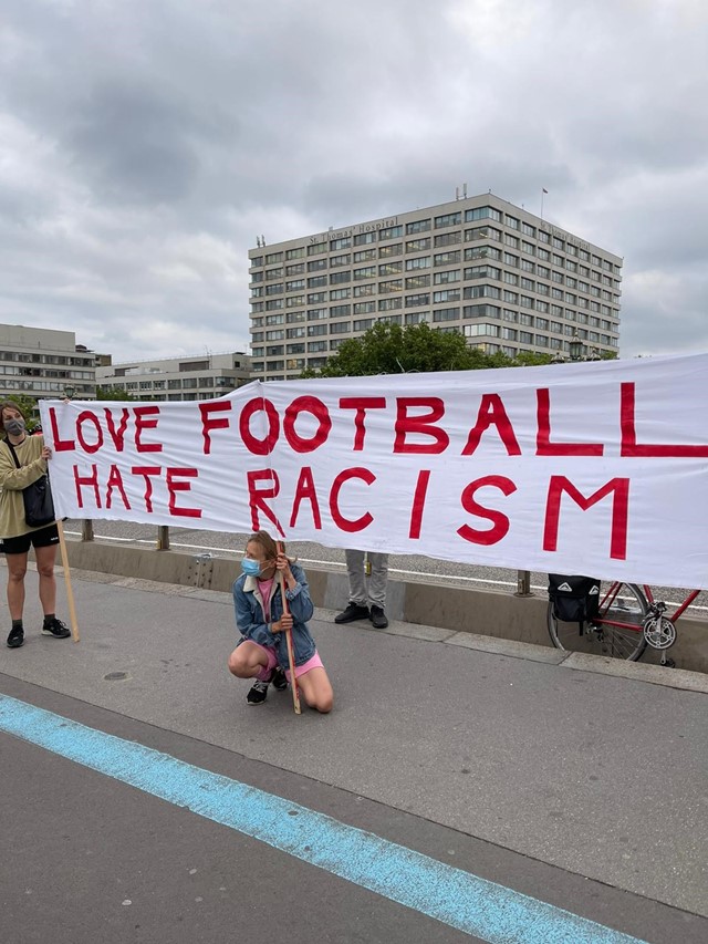Anti-racist football protest, Westminster