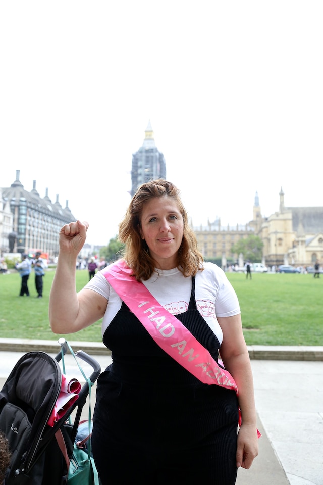 Texas abortion ban protest in London 12 20