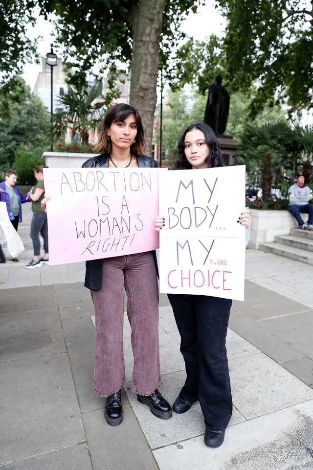 Texas abortion ban protest in London 20 21