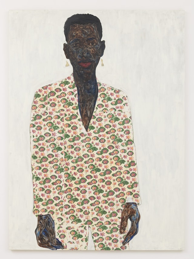Amoako Boafo, “2pc Floral Suit” 14