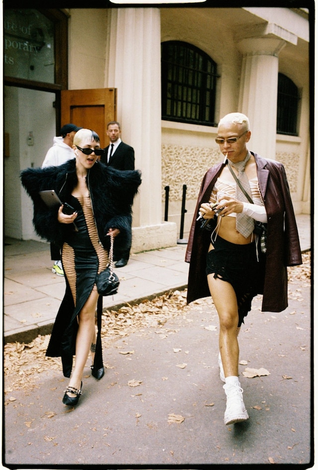 Yu Fujiwara London Fashion Week SS22 Street Style 7