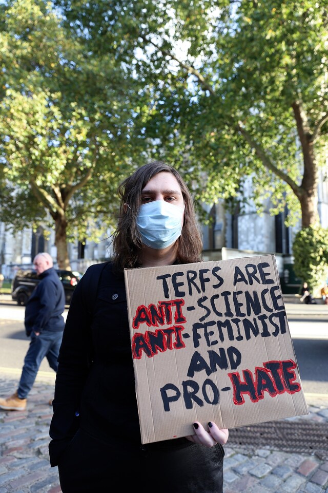 Trans rights protest at the LGB Alliance conference13 13