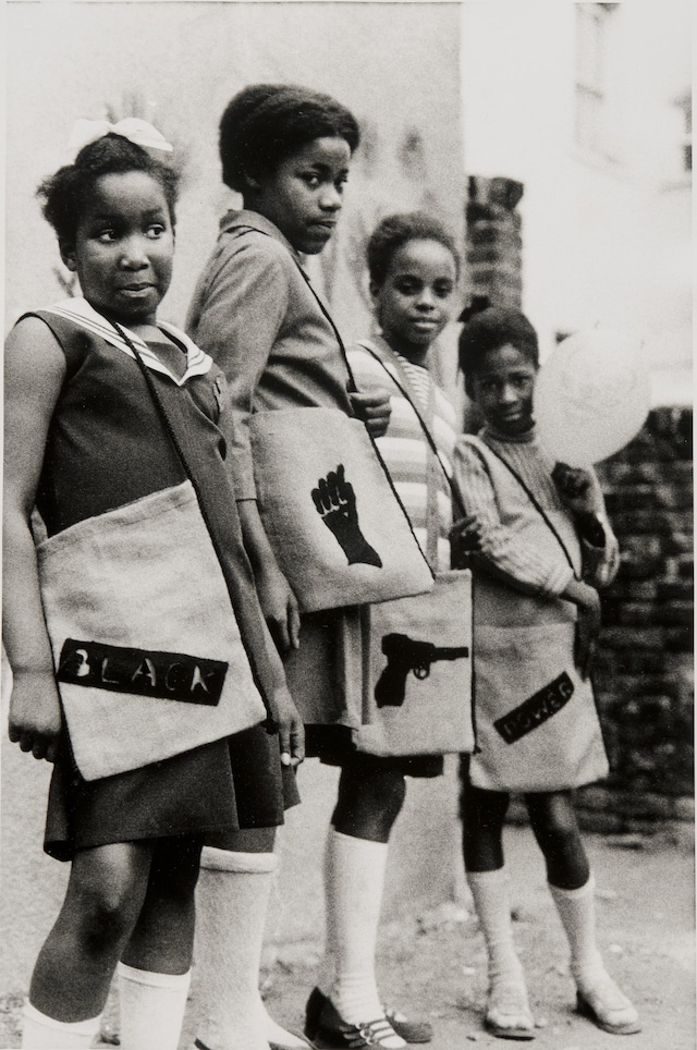 Neil Kenlock, “Black Panther school bags” (1970, printed 201 5