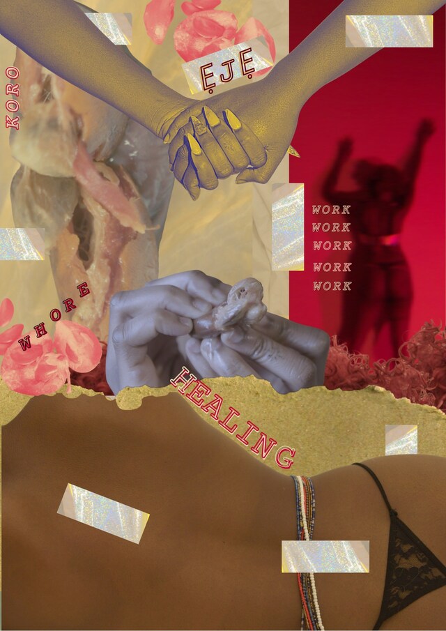 Triptych by Tobi Adebajo, digital collage, 202 0